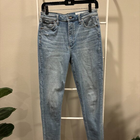 Rag & Bone Nina High Waist Skinny Jeans in Clemente Size 27 - Picture 4 of 8